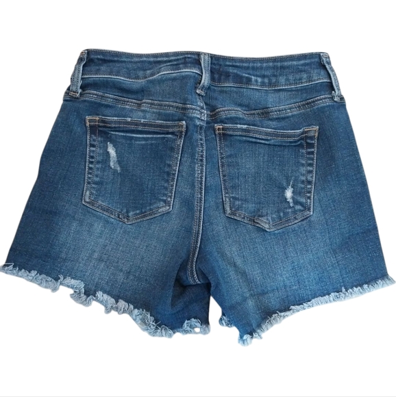 Denim Blue Distressed Women's Shorts Sliver Jeans Size 25 - Picture 2 of 5